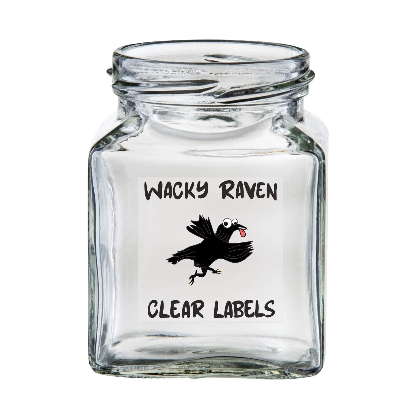 Clear Square Sheet Labels