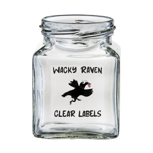 Clear Square Sheet Labels