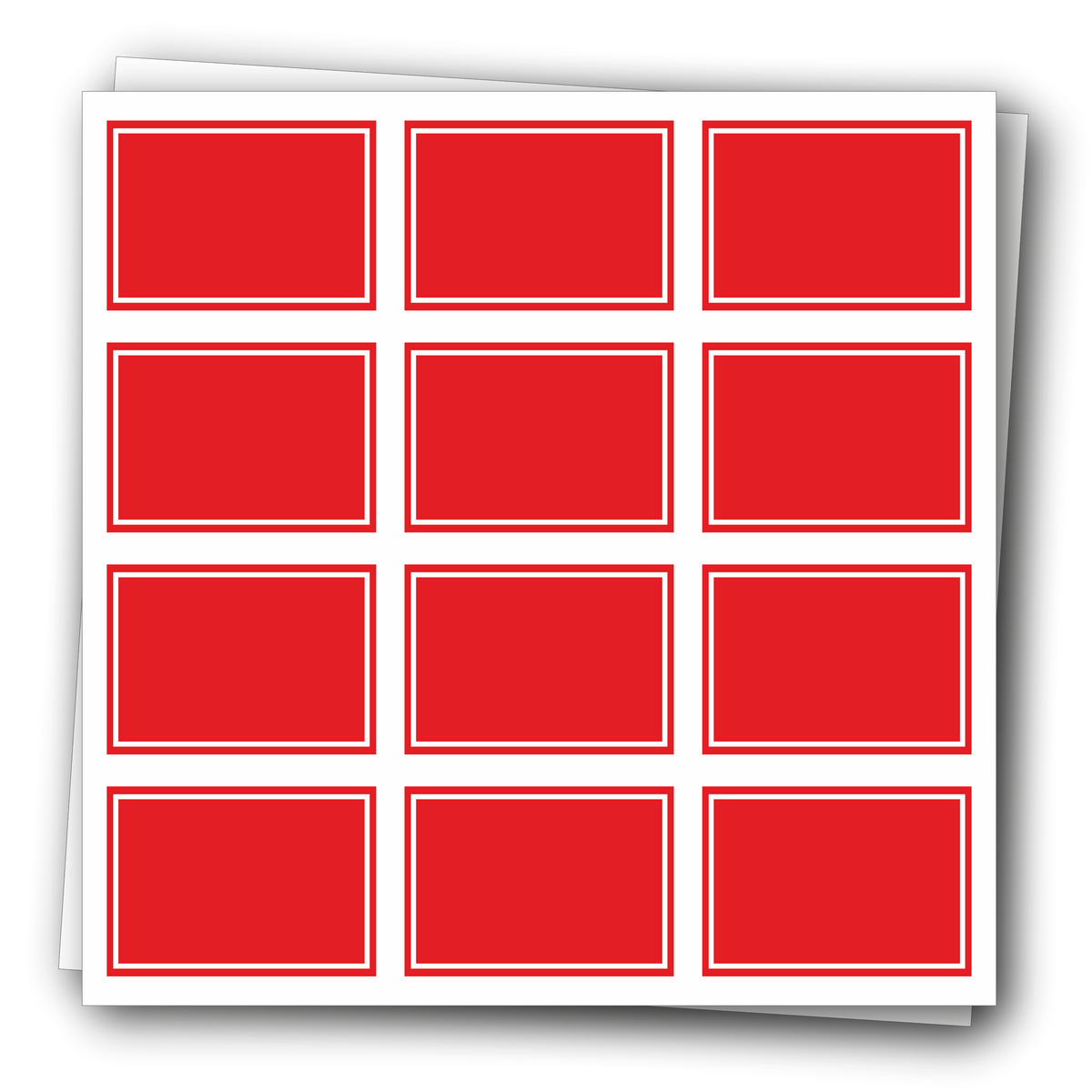 4 Inch Label Example 4x4 Inch White Rectangle Inventory Labels 500 Count Tape Logic 4x4 Inch ...