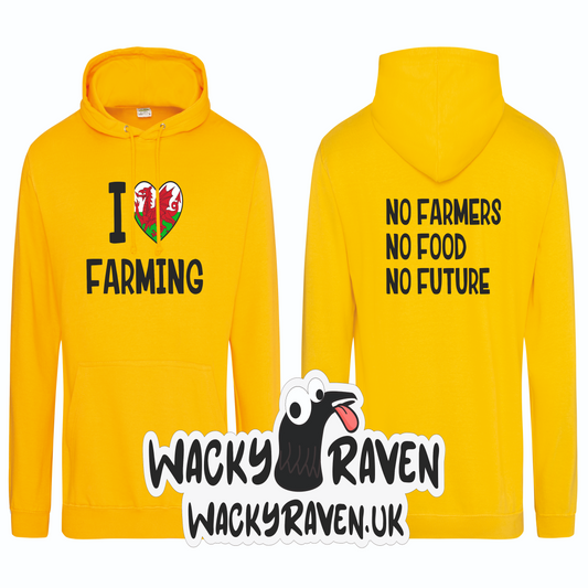 I Heart Welsh Farming Hoodie